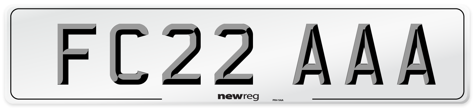 FC22 AAA Number Plate from New Reg